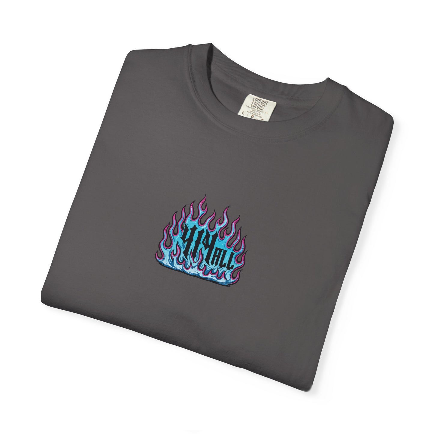 414 ALL Flames Garment Dyed Graphic T